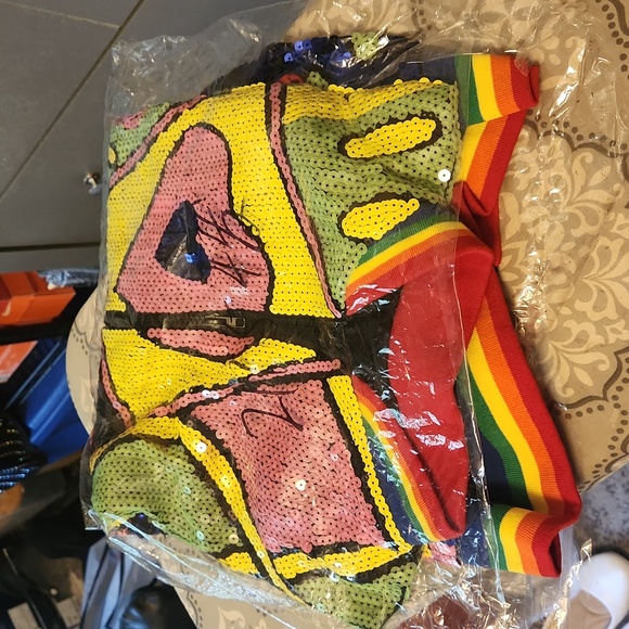 Multi Colored Sequin Jacket - Picture 1 of 5